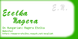 etelka magera business card